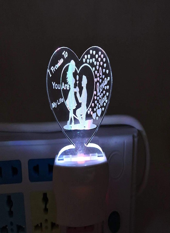 LYNREX Plastic Night Lamp, Multicolour (D2) - Image 2