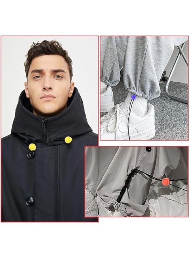 12PCS Assorted Colors Plastic Cord Locks, Toggles Spring Stopper Sliding Fastener ons Cord End Clasp for Drawstring Bags Clothes Backpacks Paracord Shoeslace  - Image 2