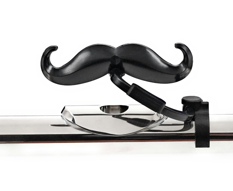 Brasstache Flute-stache - The Original Clip-on mustache for Flute by Brasstache - Image 1