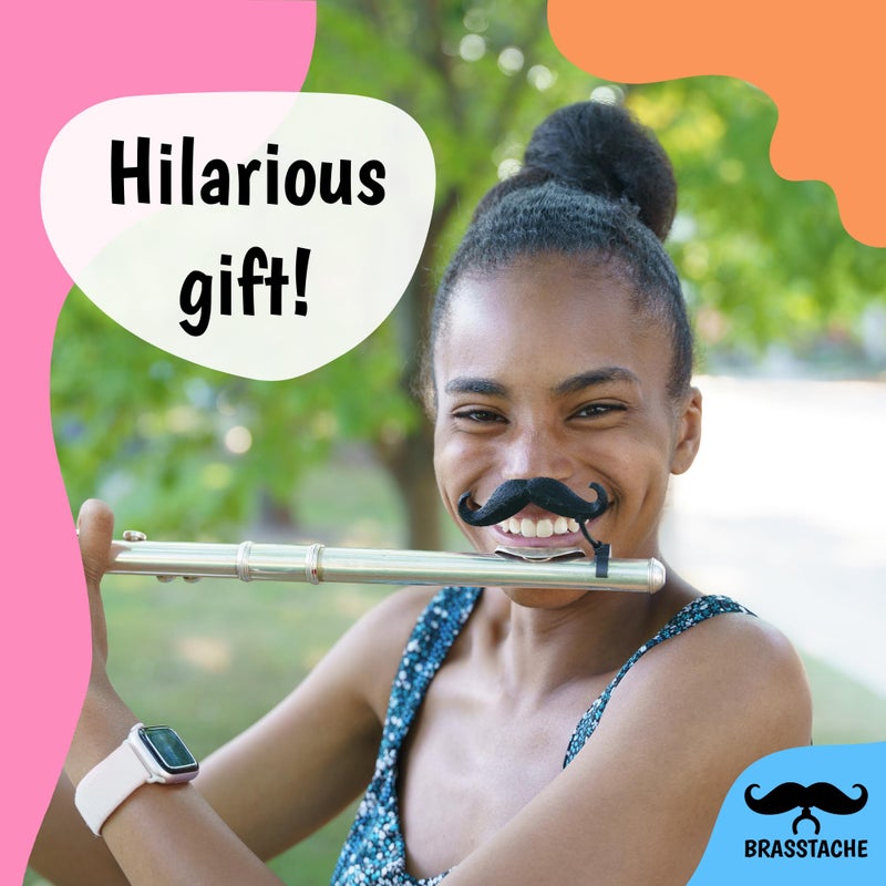 Brasstache Flute-stache - The Original Clip-on mustache for Flute by Brasstache - Image 3