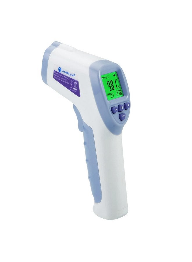 Amplim Digital Forehead Thermometer for Kids, Adults, and Babies - Touchless, Non-Contact Fever Thermometer with Temporal Head Function - No-Touch Thermometer for Accurate Temperature - FSA/HSA - Image 1