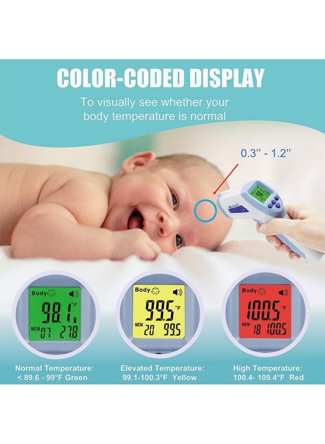 Amplim Digital Forehead Thermometer for Kids, Adults, and Babies - Touchless, Non-Contact Fever Thermometer with Temporal Head Function - No-Touch Thermometer for Accurate Temperature - FSA/HSA - Image 5