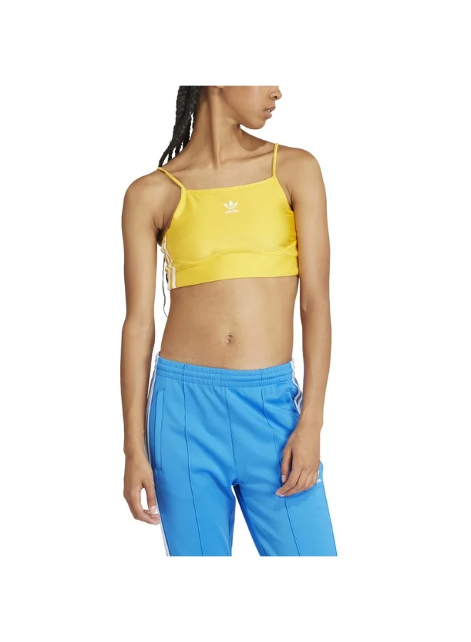adidas Originals adidas 3 S BRA TOP Yellow Originals Women TOPS