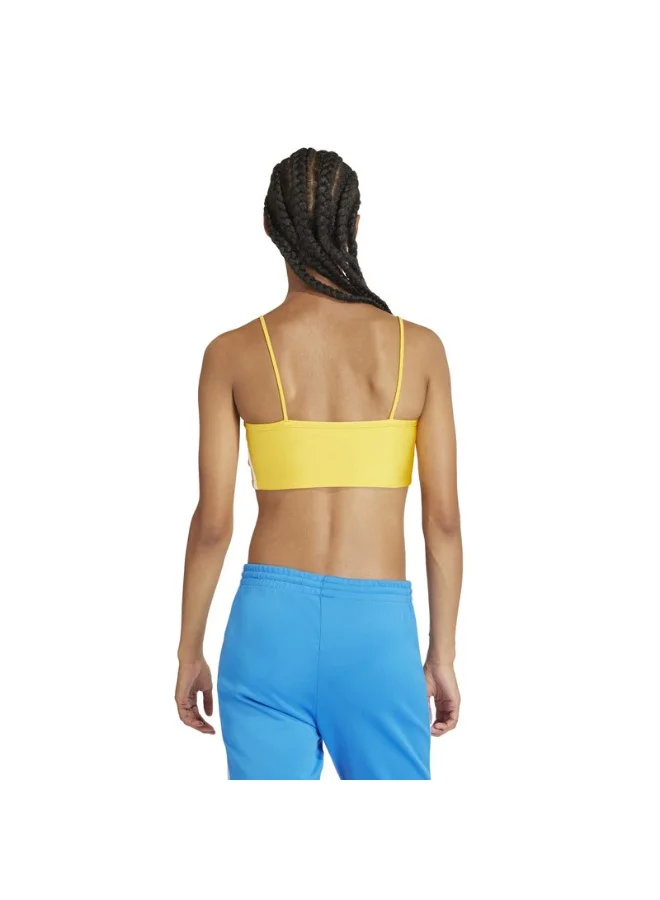 adidas Originals adidas 3 S BRA TOP Yellow Originals Women TOPS