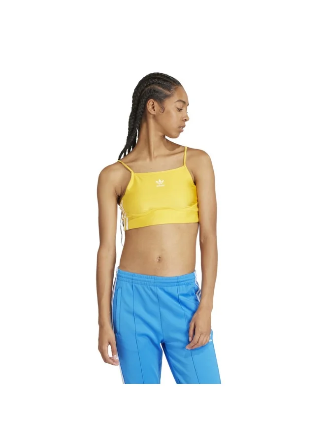 adidas Originals adidas 3 S BRA TOP Yellow Originals Women TOPS