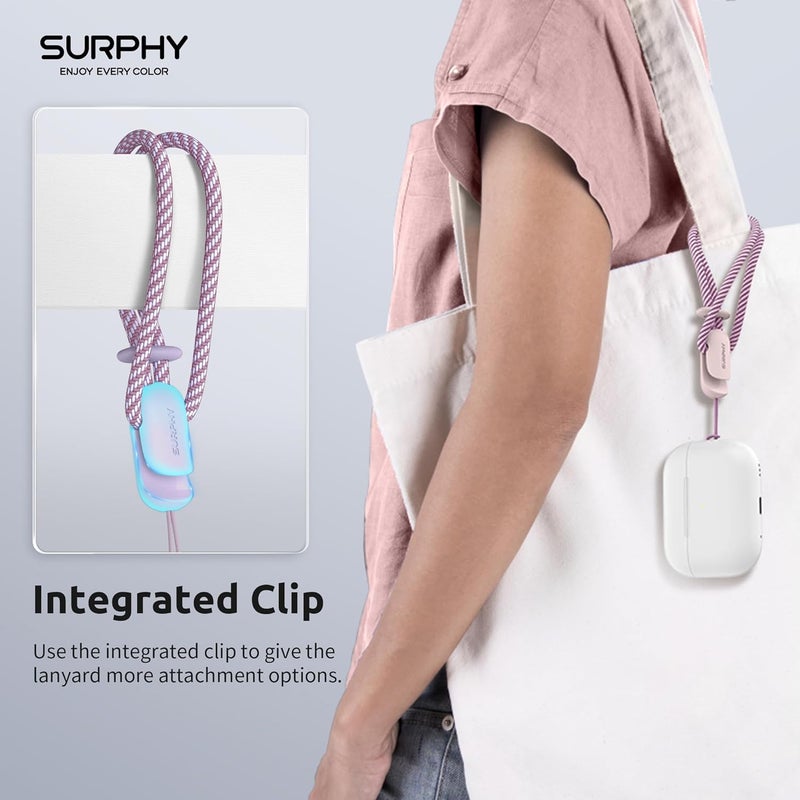 SURPHY 2 Pack Lanyard, Phone Strap, Adjustable with Two-Color Braided - Image 3