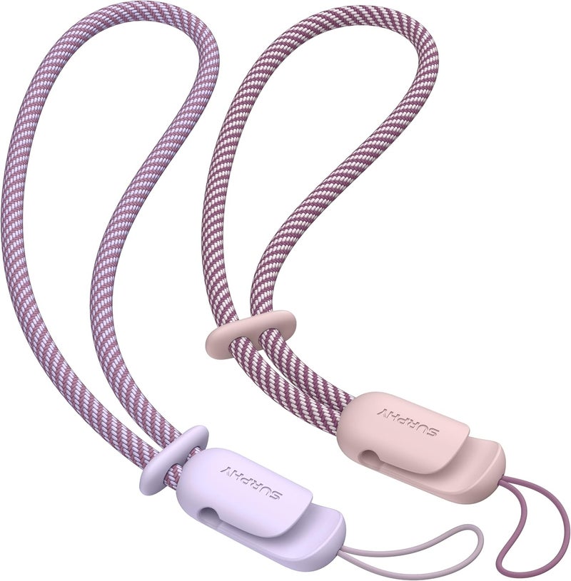 SURPHY 2 Pack Lanyard, Phone Strap, Adjustable with Two-Color Braided - Image 1