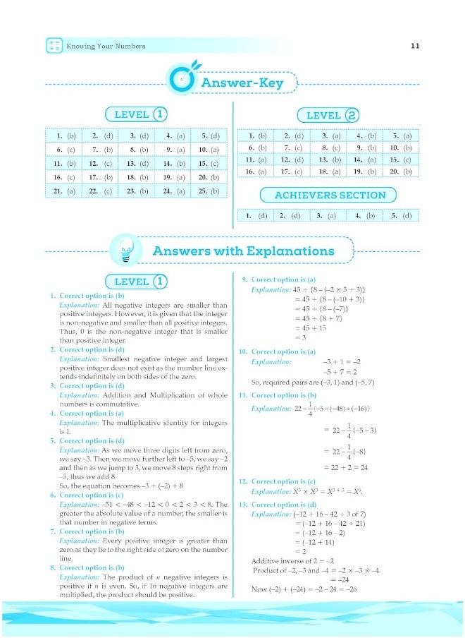 Oswaal One for All Olympiads Previous Year Solved Papers Class 7 Mathematics For 2025 Exam