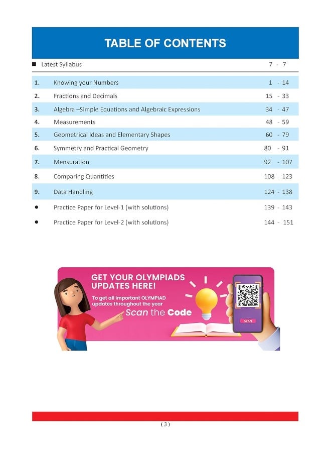 Oswaal One for All Olympiads Previous Year Solved Papers Class 7 Mathematics For 2025 Exam  - Image 2