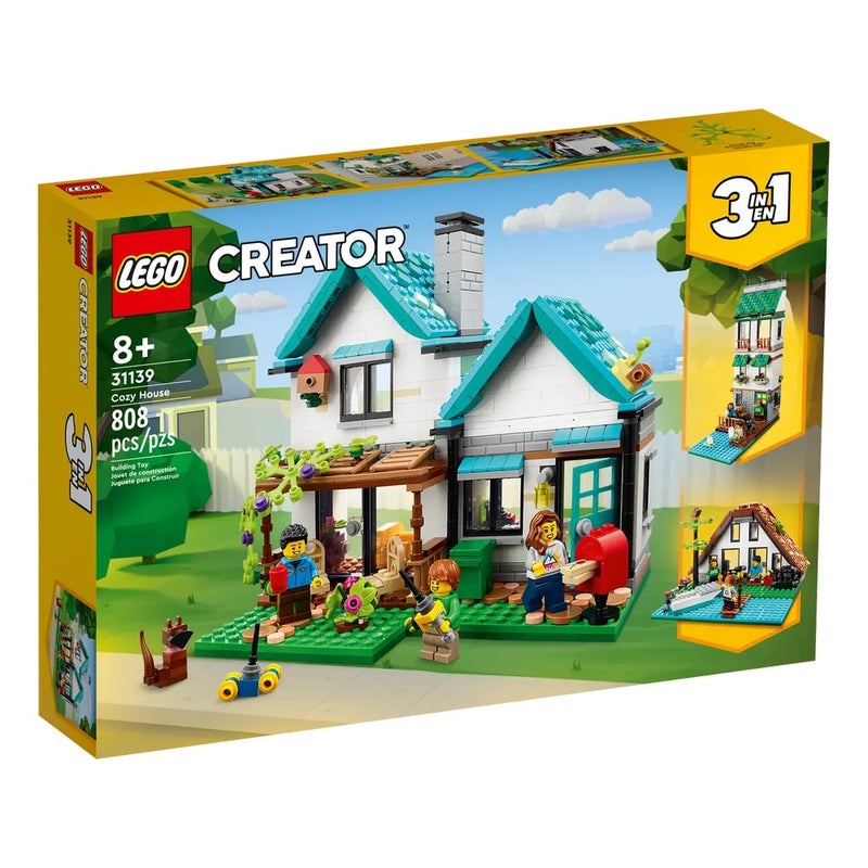 LEGO - Creator 3 in 1 Cozy House 808 Pieces - 31139 - Image 1