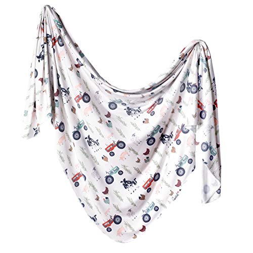 Copper Pearl Large Premium Knit Baby Swaddle Receiving Blanket Jo - Image 1