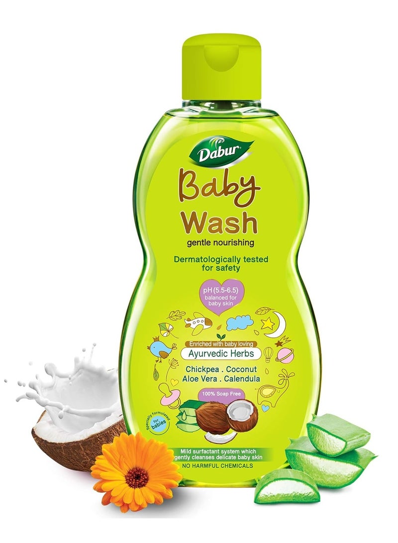 Dabur Dabur Baby Shampoo - 500ml + Dabur Baby Wash - 200ml Gentle Nourishing Baby Shampoo and Baby Wash Enriched With Baby Loving Ayurvedic herbs  - Image 2