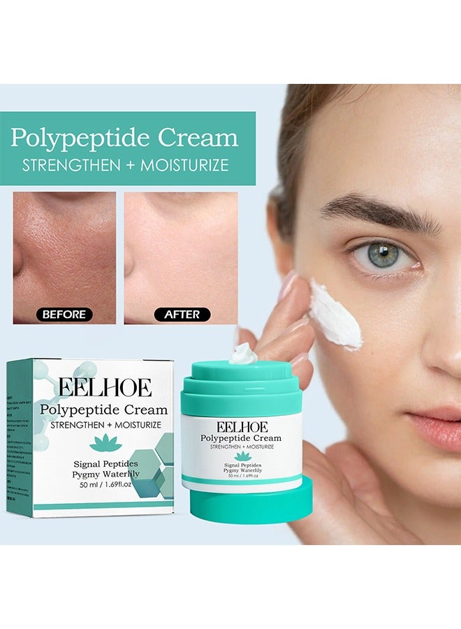 EELHOE Polypeptide Cream, Anti-Wrinkle And Anti-Aging Moisturizer, Facial Moisturizing Cream, Protein Face Moisturizer With Amino Acids, Firm Moisturize Skin, 50 ML - Image 1