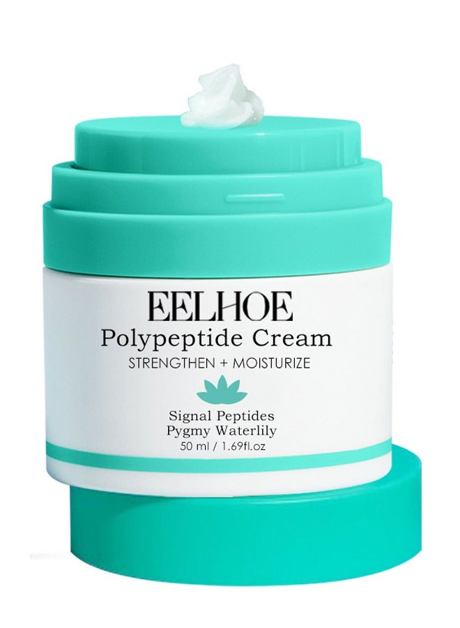 إيلهو كريم بولي ببتيد، مرطب مضاد للتجاعيد والشيخوخة، كريم مرطب للوجه، مرطب بروتين للوجه بالأحماض الأمينية، بشرة متماسكة، 50 مل - Image 1