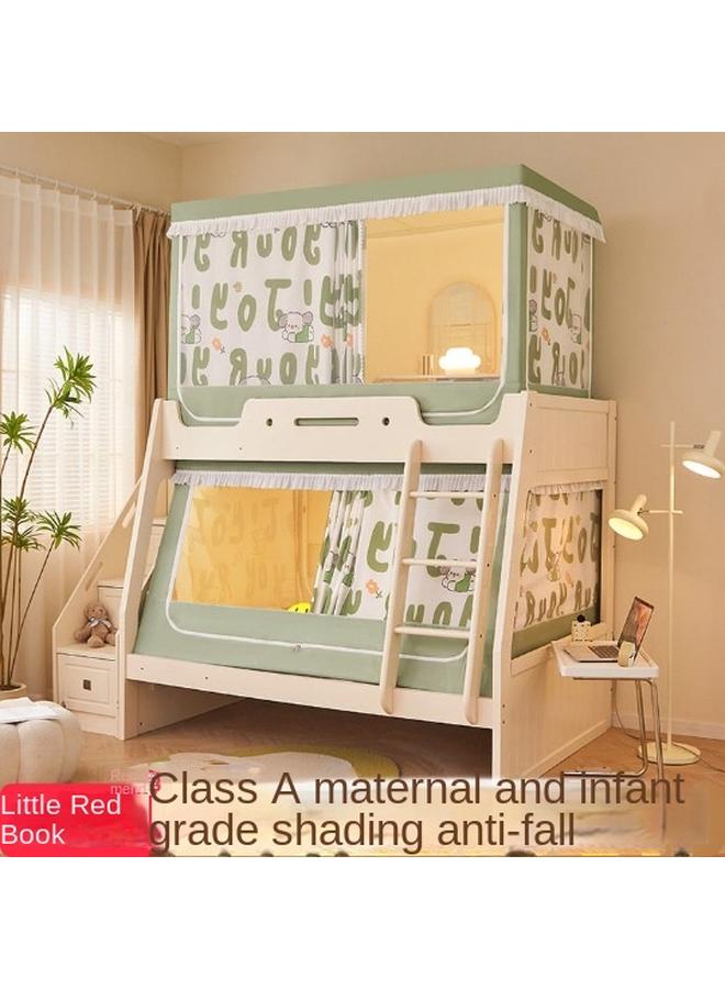 Bluejw Class A Printed Shading Bed Curtain For Mother And Child Bed Mosquito Net For Home Children And Baby Anti-fall Anti-mosquito Up And Down Student Dormitory - Image 2