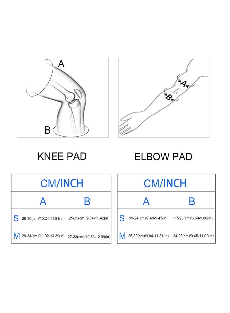 SOLARAE Kids/Teenager Protective Gear, 3-15 Years Knee Pads and Elbow Pads, 6 in 1 Set with Wrist Guard and Adjustable Strap for Rollerblading Skateboard Cycling Skating Bike Scooter - Image 5
