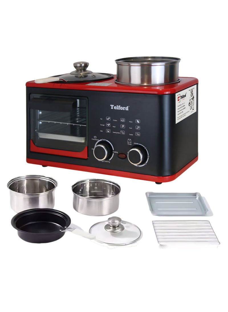 TELFORD 4 in 1 Breakfast Machine 1200 watts - Image 3