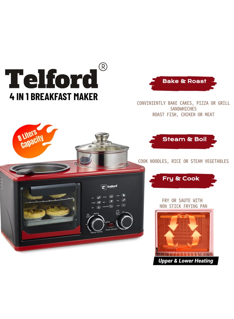 TELFORD 4 in 1 Breakfast Machine 1200 watts - Image 4