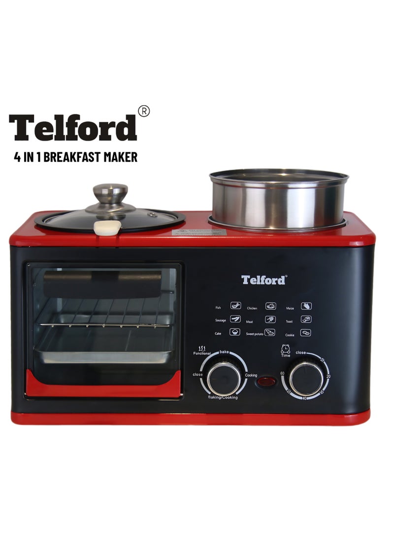 TELFORD 4 in 1 Breakfast Machine 1200 watts - Image 1