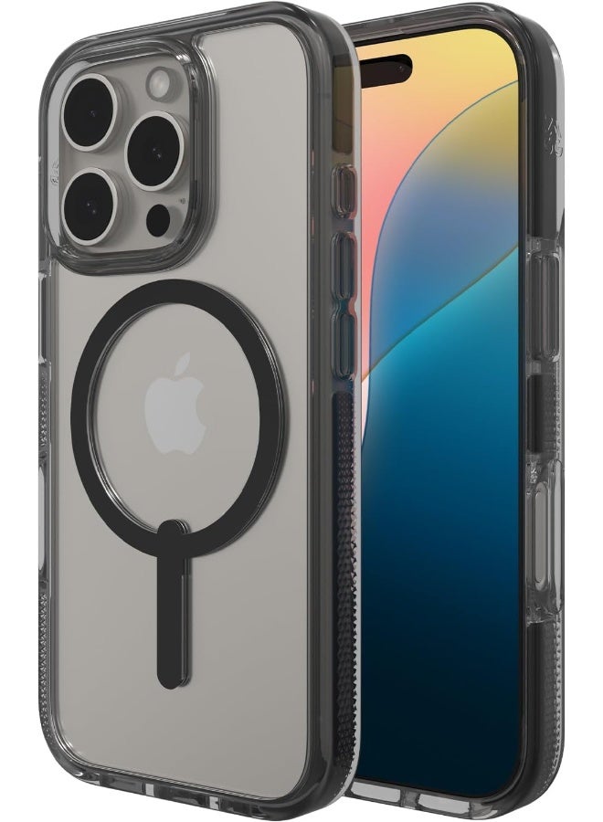 ZAGG Santa Cruz Snap Graphene-Reinforced Case MagSafe Compatible, Anti-Yellowing, Scratch-Resistant, Slim Design, Shockproof Phone Back Cover (16 Pro) Black - Image 1