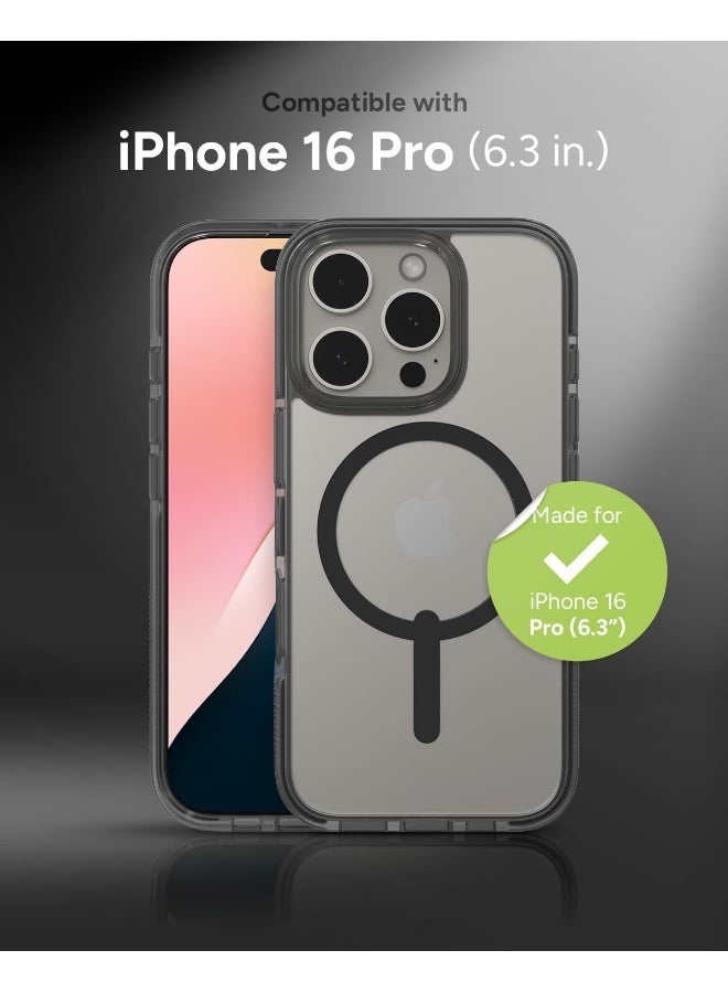 ZAGG Santa Cruz Snap Graphene-Reinforced Case MagSafe Compatible, Anti-Yellowing, Scratch-Resistant, Slim Design, Shockproof Phone Back Cover (16 Pro) Black - Image 2