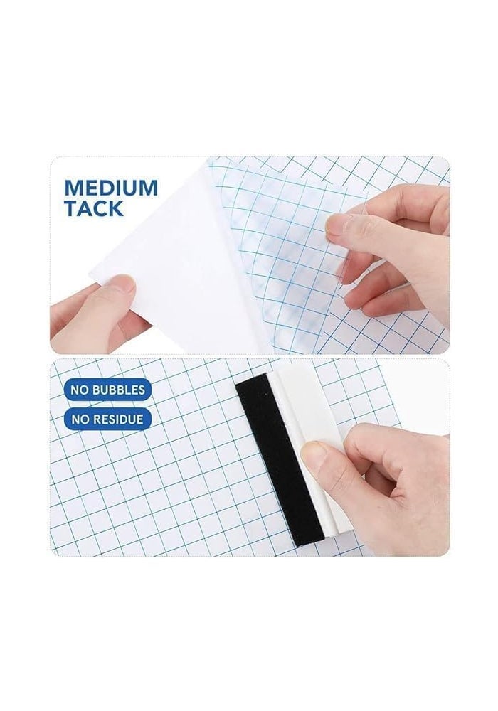 ARS Clear Vinyl Transfer Tape Roll, 30x500cm Medium Tack Vinyl Transfer Tape 5 Mil Clear Transfer Paper for Decals, Signs, Windows, Stickers - Image 4