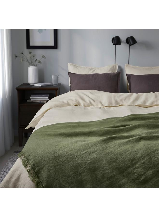 Zaboon Throw, grey-green, 130x170 cm - Image 3