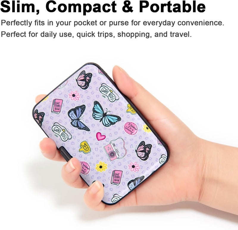 Kaabao Credit Card Holder Small RFID Blocking Wallet Business Metal Slim Mini Aluminum Hard Case for Women Men - Image 3