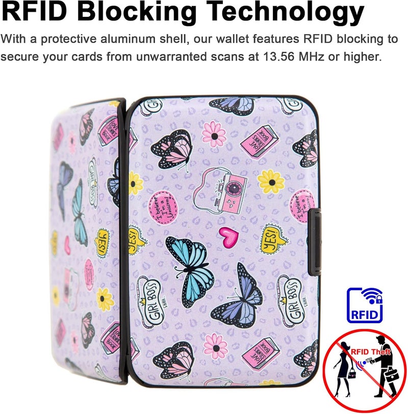 Kaabao Credit Card Holder Small RFID Blocking Wallet Business Metal Slim Mini Aluminum Hard Case for Women Men - Image 2