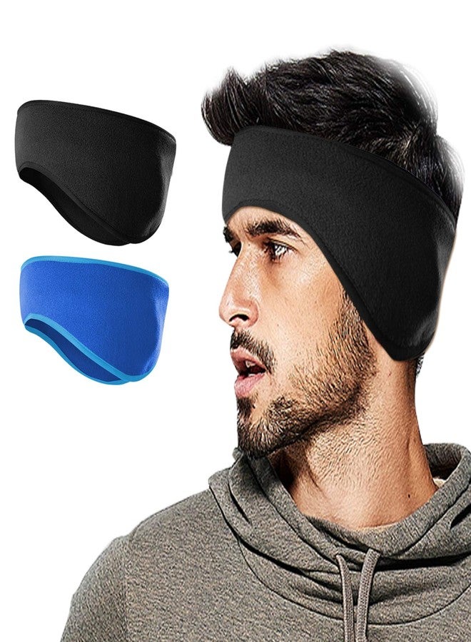 Lauzq Fleece Ear Warmers/Muffs Headband for Men & Women & Kids Perfect for Cycling Skiing Workout Yoga Running & Riding Motorcycle in Winter - Stay Warm & Performance Stretch - Image 1
