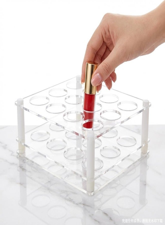BOXIN 12Slots Roller Bottles Holder, Perfect Vertically Hold For Essential Oils Rollers, Great Oils Display Holder Roller Bottles Storage Shelf Organizer,Hole Diameter 2.3cm/0.9inch,Acrylic,DIY - Image 4