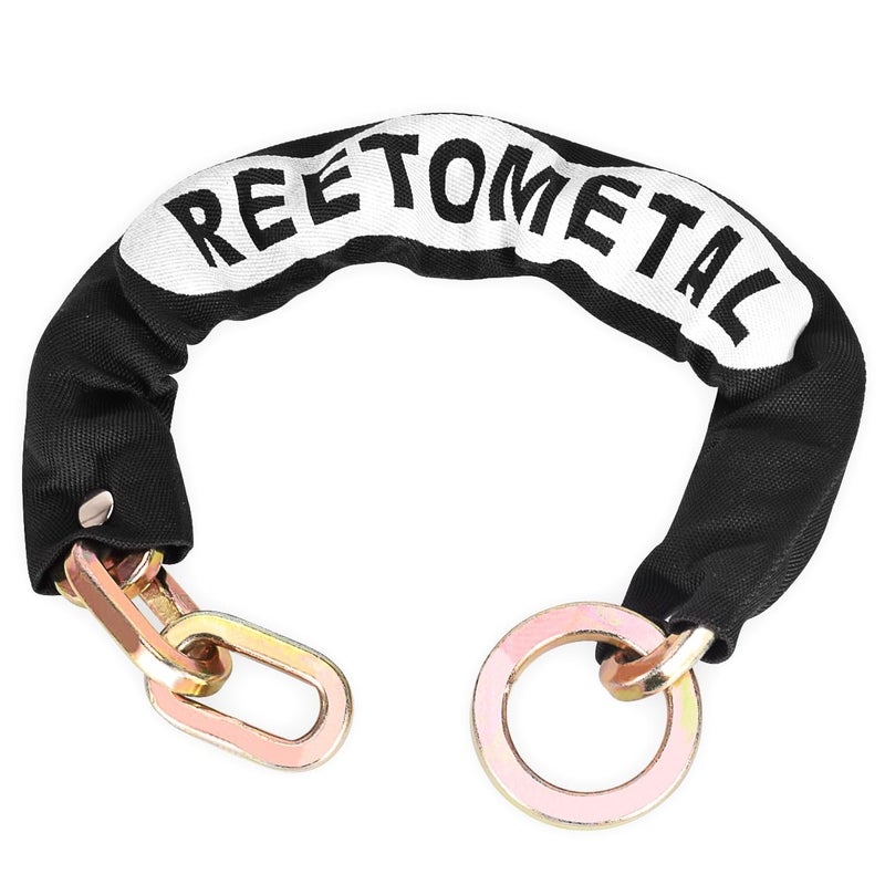 REETOMETAL Heavy Duty Security Chain, 2FT x 3/8" Thick Hardened Steel Cut Proof Anti-Theft Lock Chain for Motorcycles, Bikes, ATVs, Trailers, Fences, etc. - Image 1