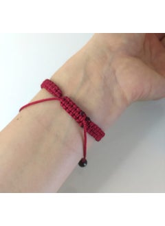 HD Marketim Skull Burgundy Bracelet Uğur Şanş Macrame Thread Bracelet Adjustable Bracelet Women Girls Jewelry  - Image 3