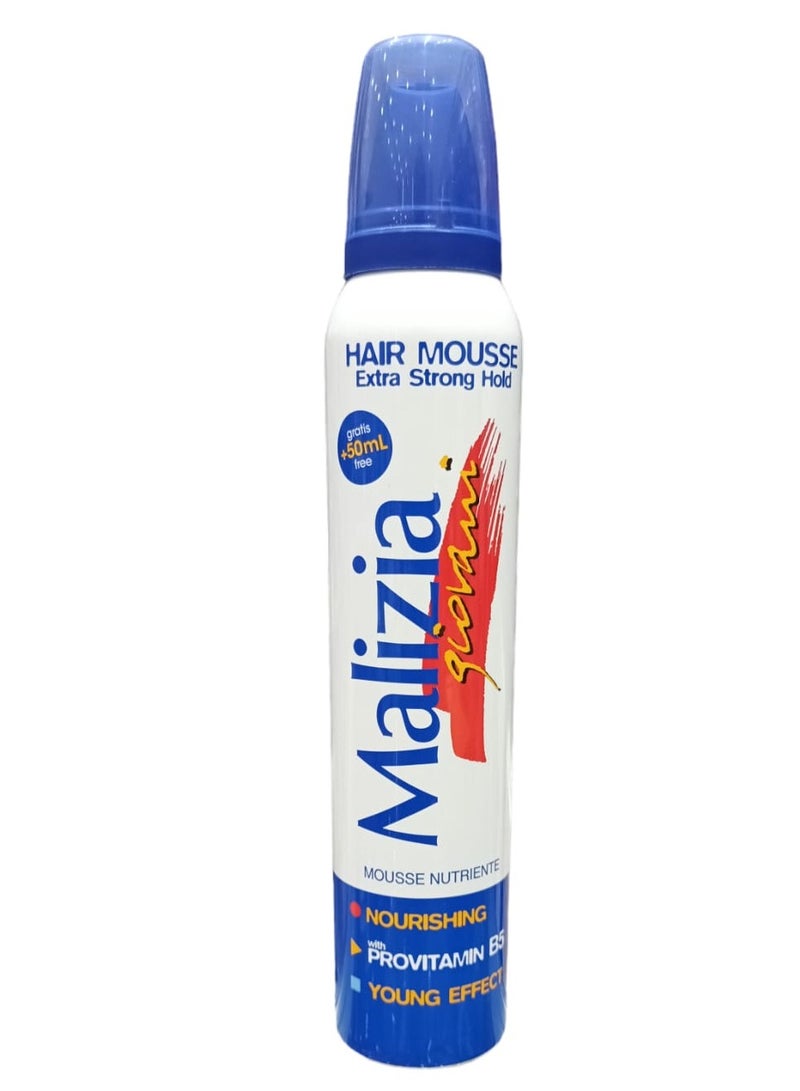 Malizia Strong Hold Hair Foam to Hold Hair 200 milliliters