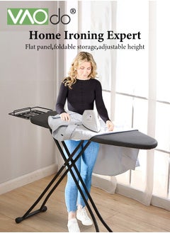 VAOdo Full Size Ironing Board with Small Ironing Board, Full Metal Construction Iron Board, Removable Heat & Scorch Resistant Fabric, Cord Holder, Anti-Skid Feet, Adjustable Tabletop  - Image 2