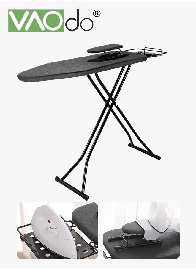 VAOdo Full Size Ironing Board with Small Ironing Board, Full Metal Construction Iron Board, Removable Heat & Scorch Resistant Fabric, Cord Holder, Anti-Skid Feet, Adjustable Tabletop  - Image 1
