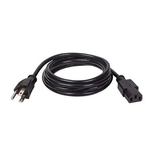 Tripp Lite Standard Computer Power Cord 10A,18AWG (NEMA 5-15P to IEC-320-C13) 6-ft.(P006-006) - Image 1