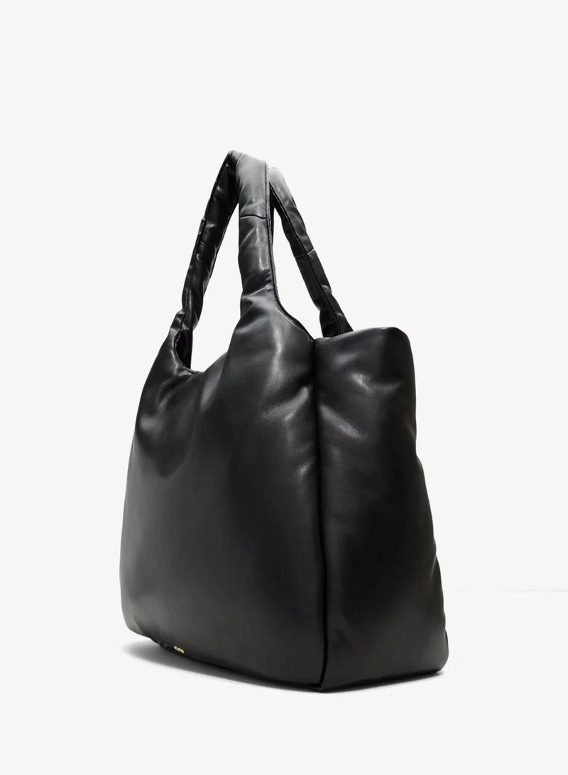 الدو Ppuffcarryy black synthetic Tote Bag