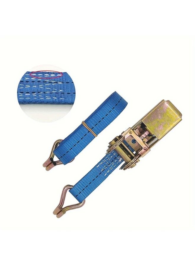 Model A Heavy Duty Polyester Ratchet Straps 196.85 Inch for Cargo Securing Trucks Cars Motorcycles - Image 5