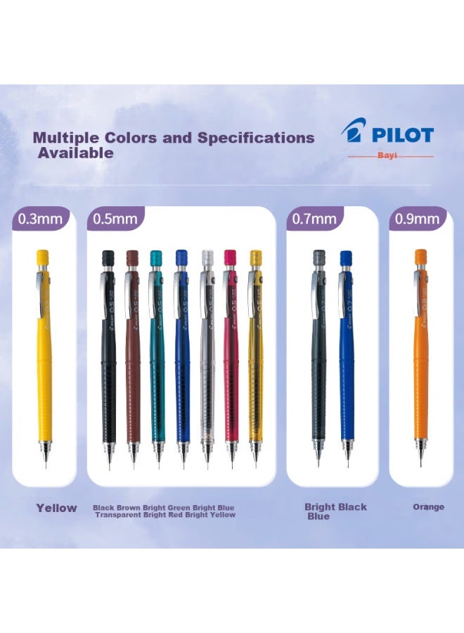 Pilot Drawing Pencil/Autograph Pencil/Erasable Pencil Professional Drawing Student Stationery H-325 0.5Mm Bright Red - Image 4