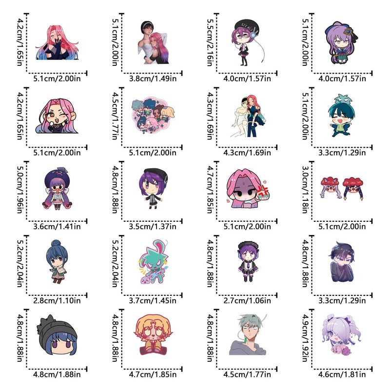 BLCAFEE 150pcs Alien Stage Aesthetics Cartoon Waterproof Vinyl Stickers for Water Bottles Laptop Suitcase for Birthday Party Supplies Halloween Decoration Favors - Image 3