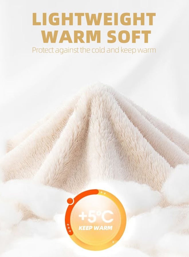 Arssm Womens Striped Fluffy Robe Long Plush Bathrobes Fuzzy Warm Cozy Thick Oversized Loungewear Maxi Robe, Green, L - Image 2