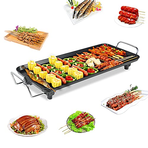 Olpad Korean BBQ Grill Electric Griddle Smokeless Non-Stick Indoor Grilled Meat Baking Hotplate Teppanyaki Household Outdoor - Image 2