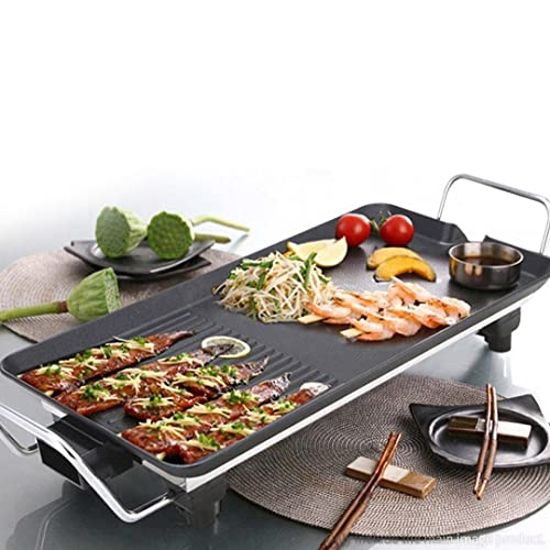 Olpad Korean BBQ Grill Electric Griddle Smokeless Non-Stick Indoor Grilled Meat Baking Hotplate Teppanyaki Household Outdoor - Image 5