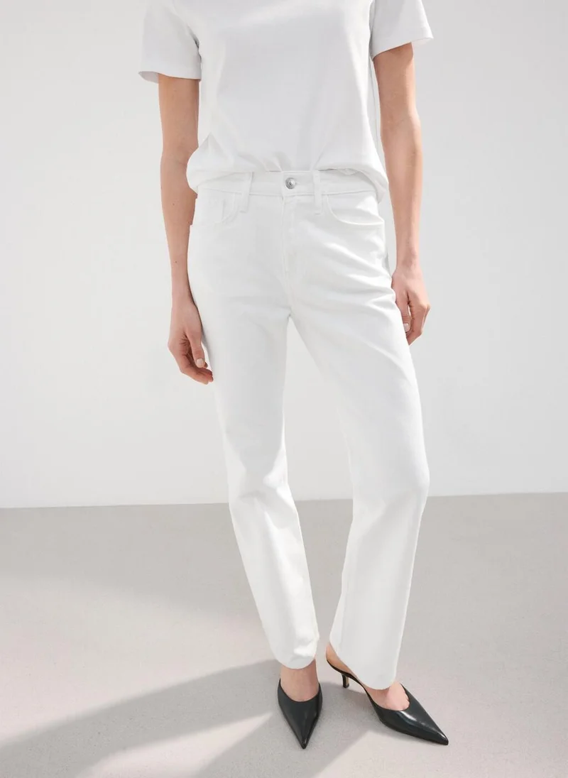 MANGO Matilda High-Rise Straight Jeans