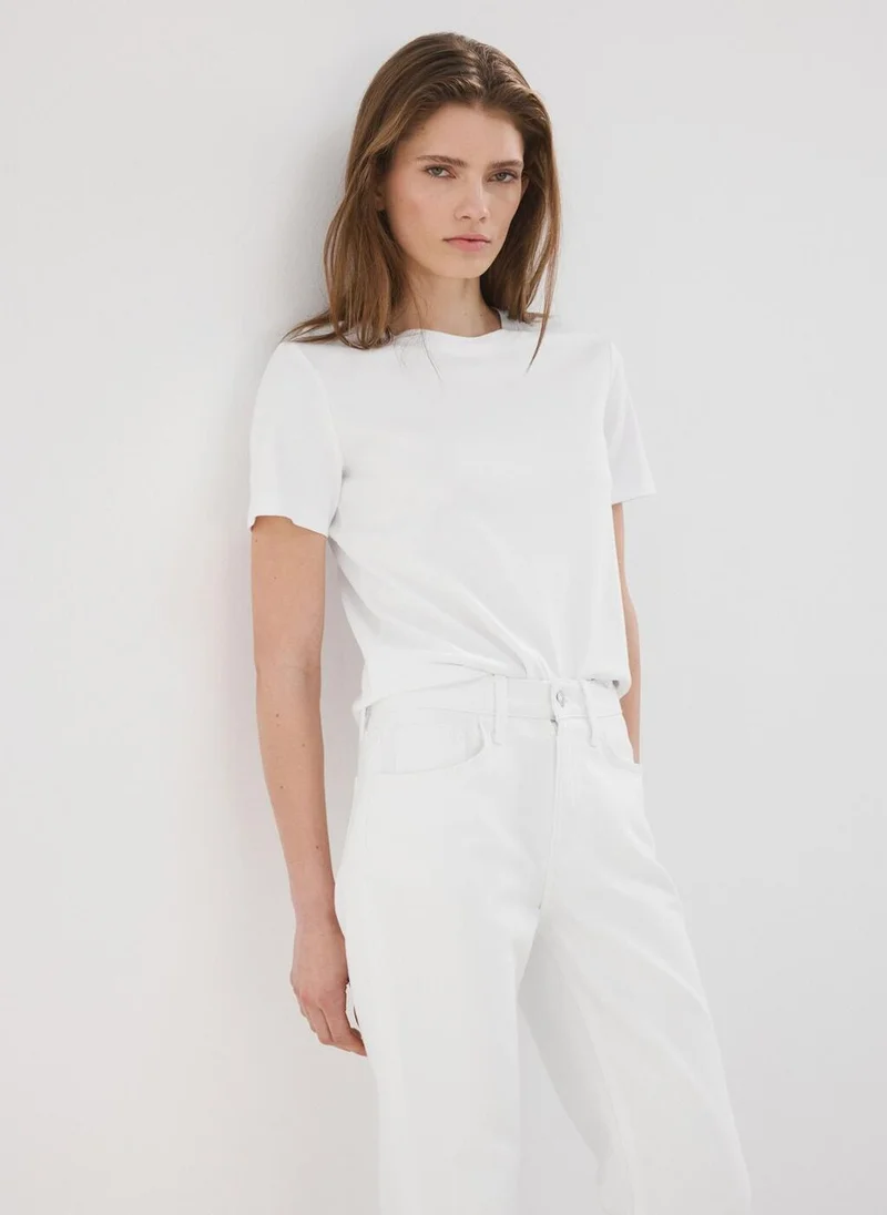 Mango  Matilda High-Rise Straight Jeans for Women | Best Price UAE