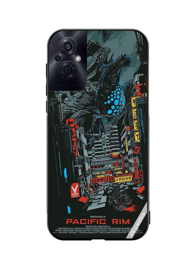 VR CREATIVE Protective Case Cover For Oppo Reno8 Z Pacific Rim Design Multicolour - Image 1