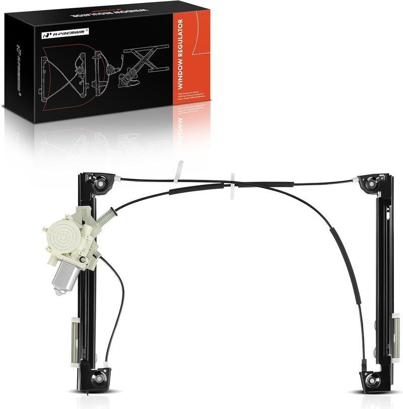 A-Premium Electric Power Window Regulator with Motor for Mini Cooper 2002-2005 Front Right Passenger Side - Image 1
