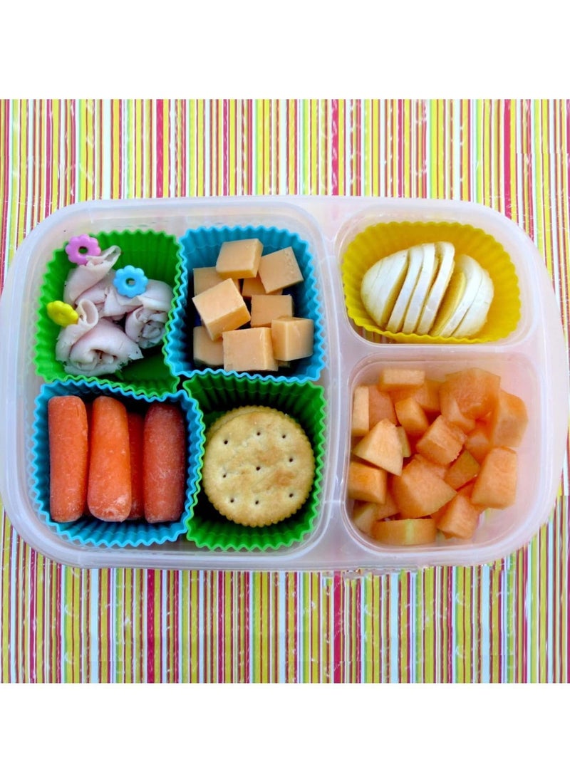 Y&D 40 Pcs Silicone Lunch Box Dividers, Bento Bundle Dividers for Kids Accessories  - Image 5