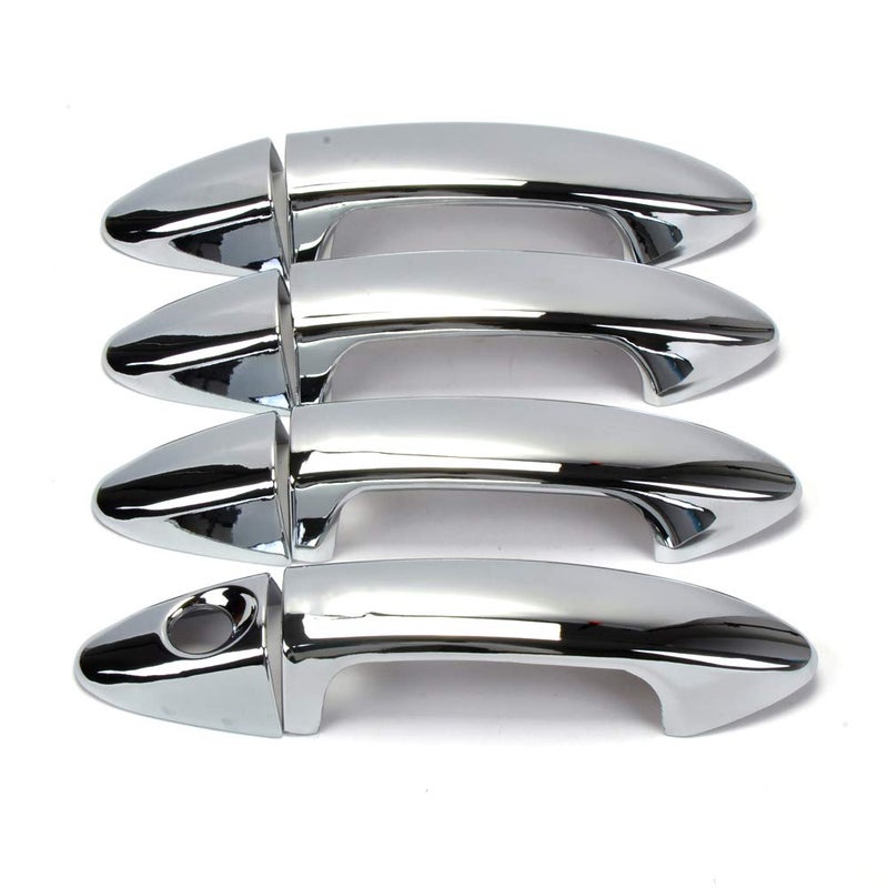 Dreamseek 8Pcs Door Handle Cover for Ford Ecosport 20132022 Fiesta 20092016 Exterior ABS Chrome Molding Protector Trim wo Smart Entry Button Hole - Image 2